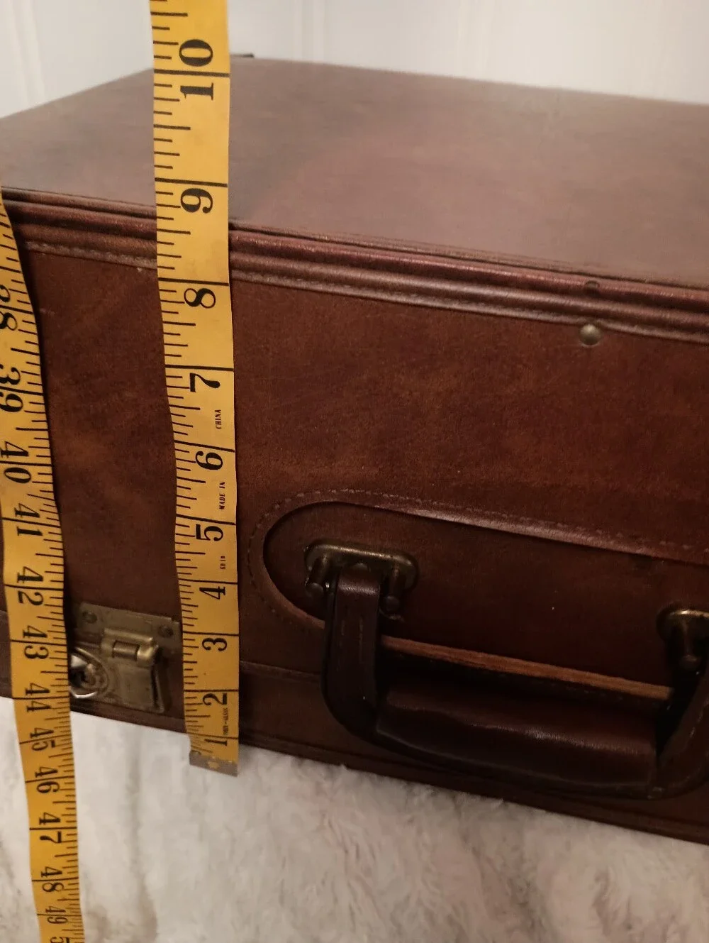 Vintage- Classic Leather Briefcase Large- Brown